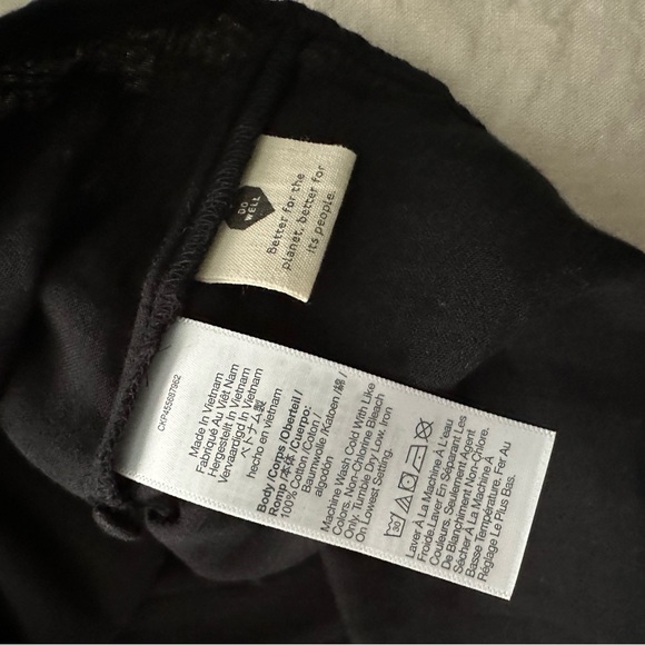 NWT Madewell Monterey Top in True Black, L - Picture 12 of 14